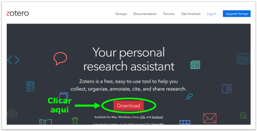 Site do Zotero
