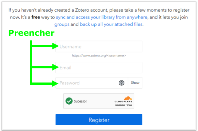 Site do Zotero