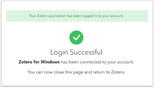 Tela Configuraçãos Zotero